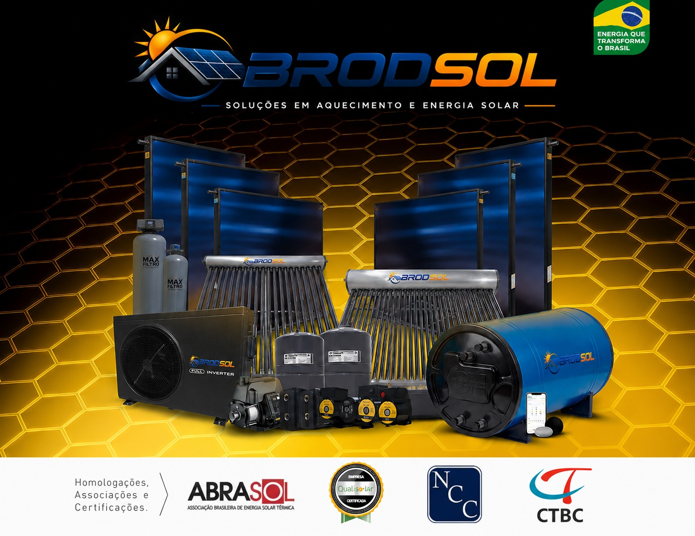 Equipamentos da linha Brodsol